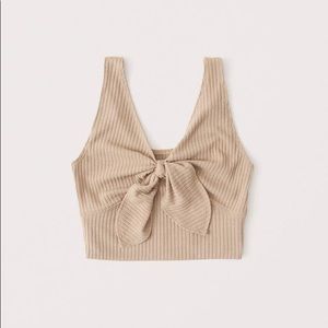 Abercrombie Ribbed Front Knot Tank